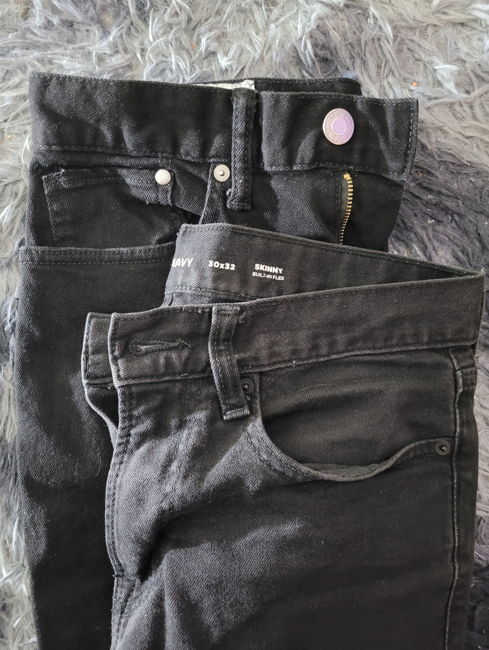 Lot Of 2 Black Slim Fit Jeans H&M And Old Navy